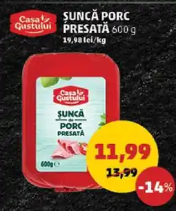 Penny Șuncă Porc Presată 600g Ofertă