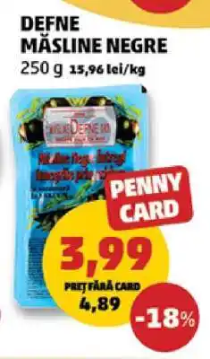 Penny DEFNE MĂSLINE NEGRE Ofertă