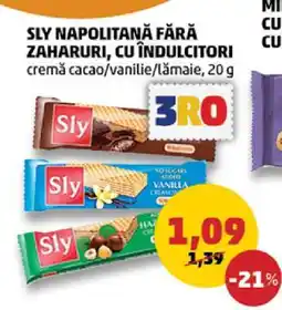 Penny SLY Napolitană Fără Zahăruri, Cu Îndulcitori Ofertă