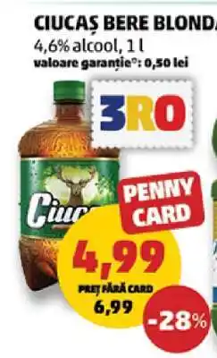 Penny CIUCAŞ Bere blondă Ofertă