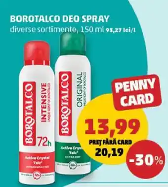 Penny BOROTALCO DEO SPRAY Ofertă