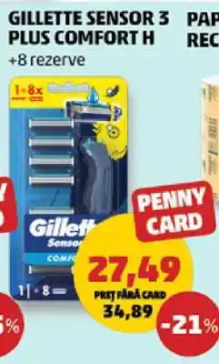 Penny GILLETTE SENSOR 3 PLUS COMFORT H Ofertă