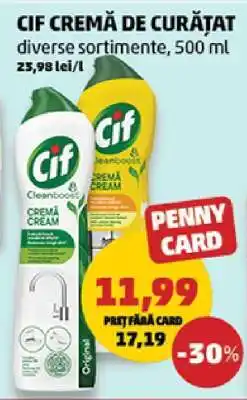 Penny Cif Cremă de Curățat Ofertă