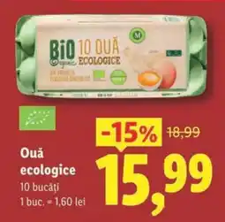 Lidl Ouă ecologice Ofertă