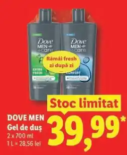 Lidl Dove Men Gel de Duș Ofertă