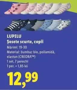 Lidl LUPILU Șosete scurte, copii Ofertă