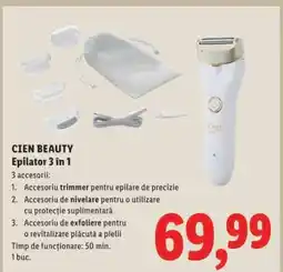 Lidl CIEN BEAUTY Epilator 3 in 1 Ofertă