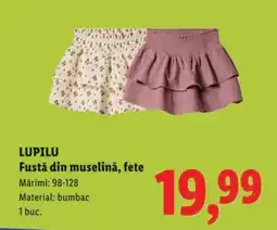 Lidl LUPILU Fustă din muselină, fete Ofertă