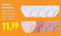 Lidl LUPILU Chiloți fete Ofertă