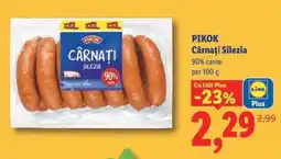 Lidl Pikok Cârnați Silezia Ofertă