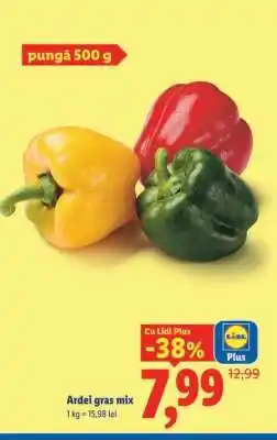 Lidl Ardei gras mix Ofertă