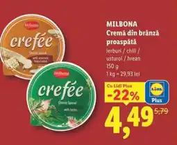 Lidl MILBONA Cremă din brânză proaspătă Ofertă