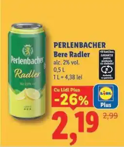 Lidl Perlenbacher Bere Radler Ofertă