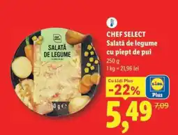 Lidl Chef Select Salată de legume cu piept de pui Ofertă