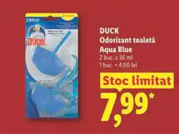 Lidl DUCK Odorizant toaletă Aqua Blue Ofertă
