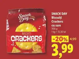 Lidl SNACK DAY Biscuiți Crackers cu sare Ofertă
