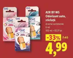 Lidl AIR BY W5 Odorizant auto, sticluță Ofertă