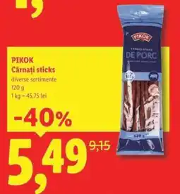 Lidl Pikok Cârnați Sticks Ofertă