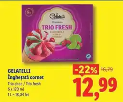 Lidl GELATELLI Înghețată cornet Ofertă