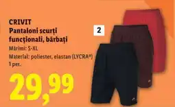 Lidl CRIVIT Pantaloni scurți funcționali, bărbați Ofertă