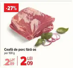 Carrefour Ceafă de porc fără os Ofertă