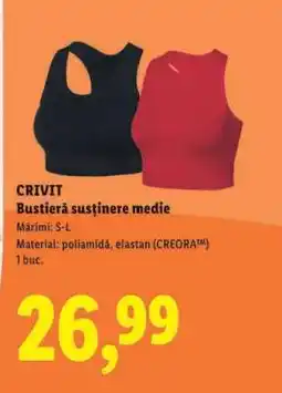 Lidl CRIVIT Bustieră susținere medie Ofertă