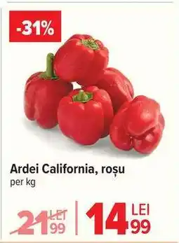 Carrefour Ardei California, roșu Ofertă