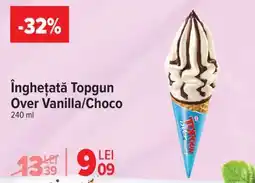 Carrefour Înghețată Topgun Over Vanilla/Choco Ofertă