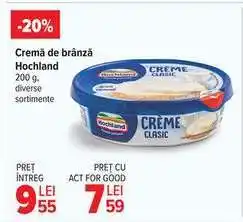 Carrefour Cremă de brânză Hochland Ofertă