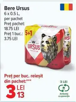 Carrefour Bere Ursus Ofertă