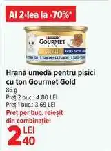 Carrefour Hrană umedă pentru pisici cu ton Gourmet Gold Ofertă