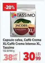 Carrefour Capsule cafea, Caffè Crema XL/Caffè Crema Intenso XL, Tassimo Ofertă