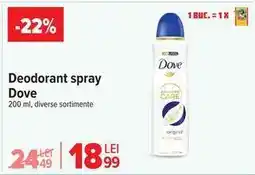Carrefour Deodorant spray Dove Ofertă