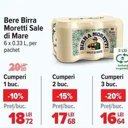 Carrefour Bere Birra Moretti Sale di Mare Ofertă