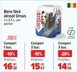 Carrefour Bere fără alcool Ursus Ofertă