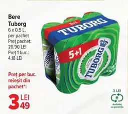 Carrefour Bere Tuborg Ofertă