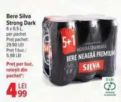 Carrefour Bere Silva Strong Dark Ofertă