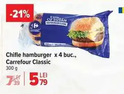 Carrefour Chifle hamburger x 4 buc., Carrefour Classic Ofertă