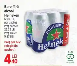 Carrefour Bere fără alcool Heineken Ofertă
