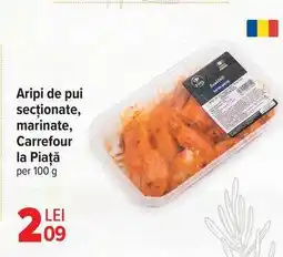 Carrefour Aripi de pui secționate, marinate, Carrefour la Piață Ofertă