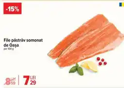 Carrefour File păstrăv somonat, de Oașa Ofertă