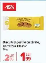 Carrefour Biscuiți digestivi cu tărâțe, Carrefour Classic Ofertă