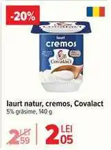 Carrefour Iaurt natur cremos Covalact Ofertă