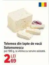 Carrefour Telemea din lapte de vacă Solomonescu Ofertă