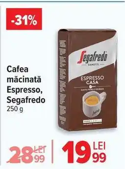 Carrefour Cafea măcinată Espresso, Segafredo Ofertă