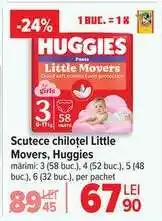 Carrefour Scutece chiloțel Little Movers, Huggies Ofertă