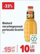Carrefour Băutură necarbogazoasă portocale Granini 1L Ofertă