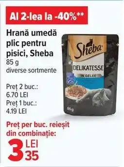 Carrefour Hrană umedă plic pentru pisici, Sheba Ofertă