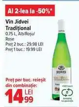 Carrefour Vin Jidvei Traditional Ofertă