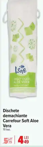 Carrefour Dischete demachiante Carrefour Soft Aloe Vera Ofertă